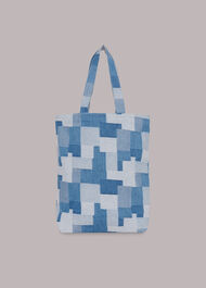 Nyra Patchwork Denim Tote Bag