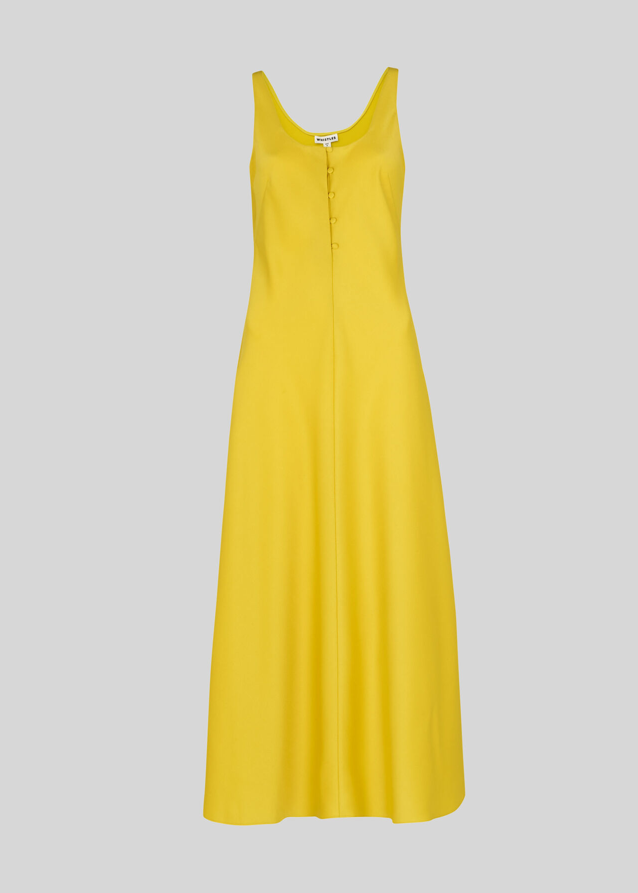 Pippa Satin Slip Dress Yellow