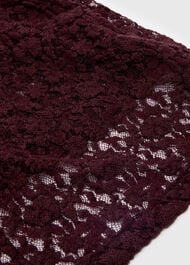 Ruched Bodice Lace Dress