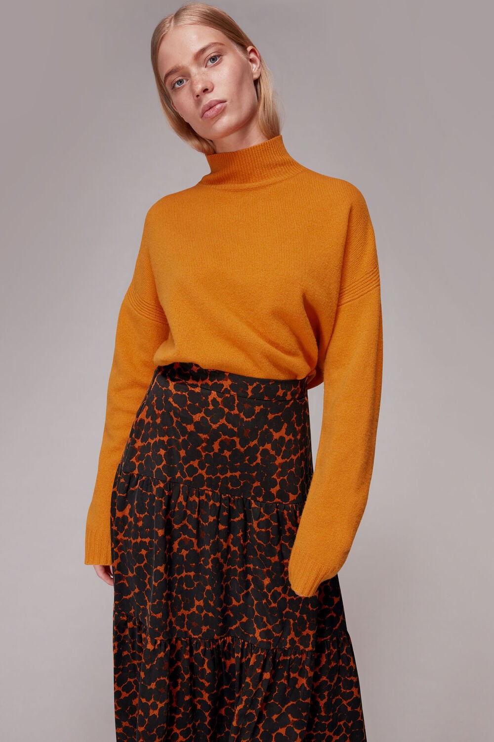 Smudge Animal Tiered Skirt