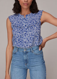 Twin Daisy Print Blouse
