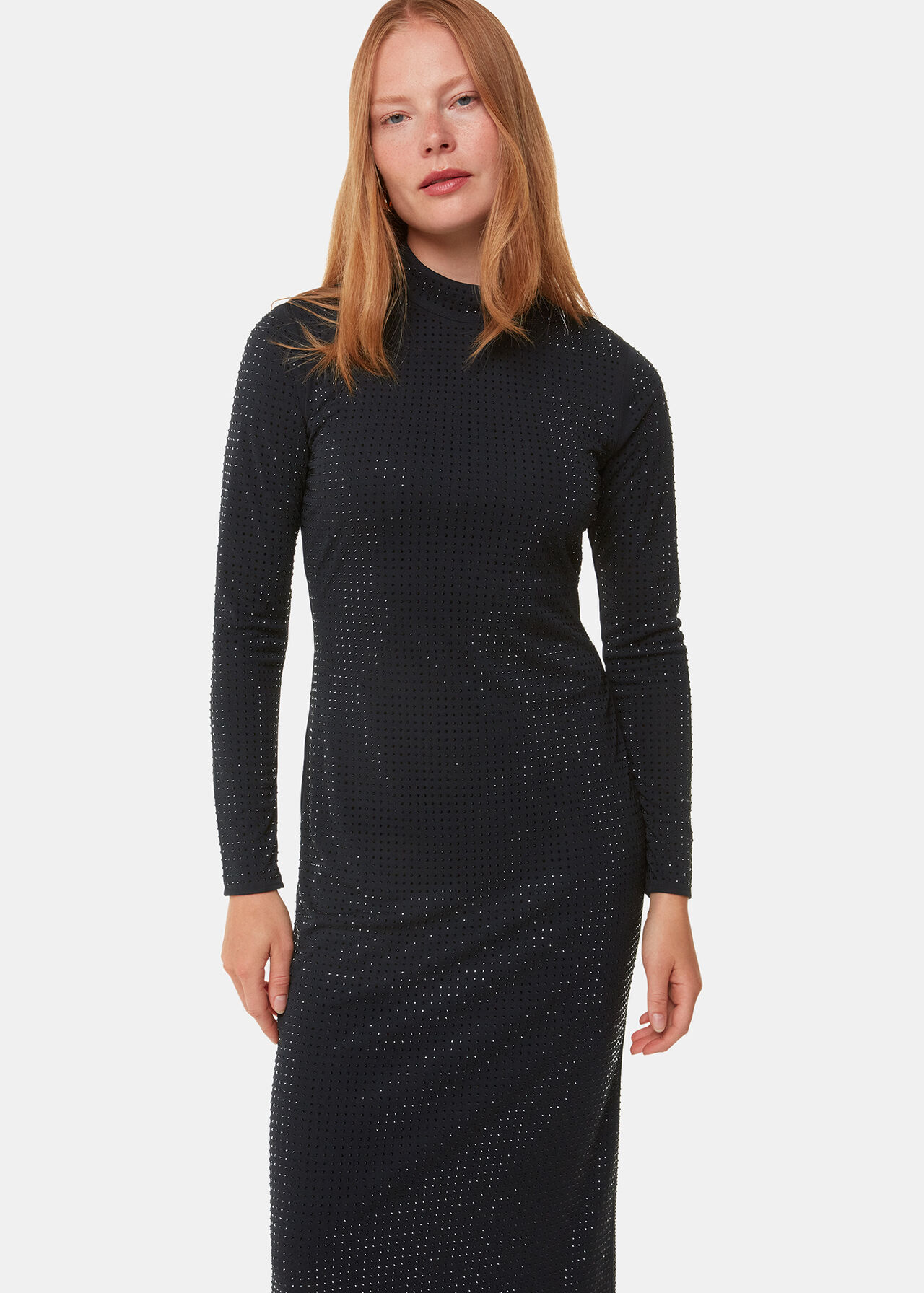 Hot Fix Jersey Midi Dress