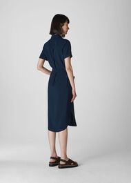 Montana Longline Shirt Dress Navy