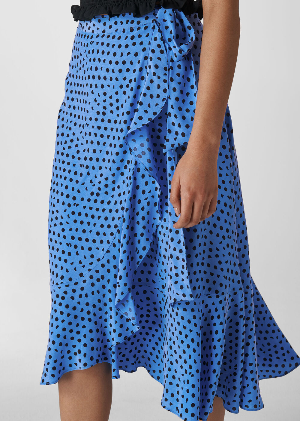Lunar Spot Wrap Skirt Blue/Multi