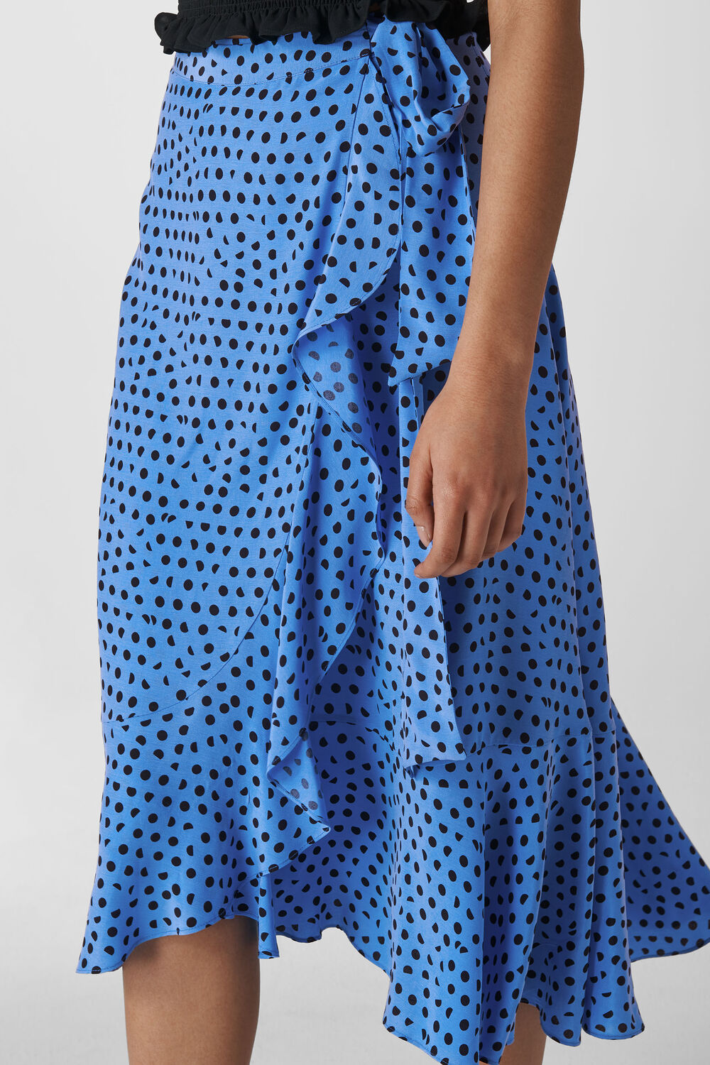Lunar Spot Wrap Skirt Blue/Multi