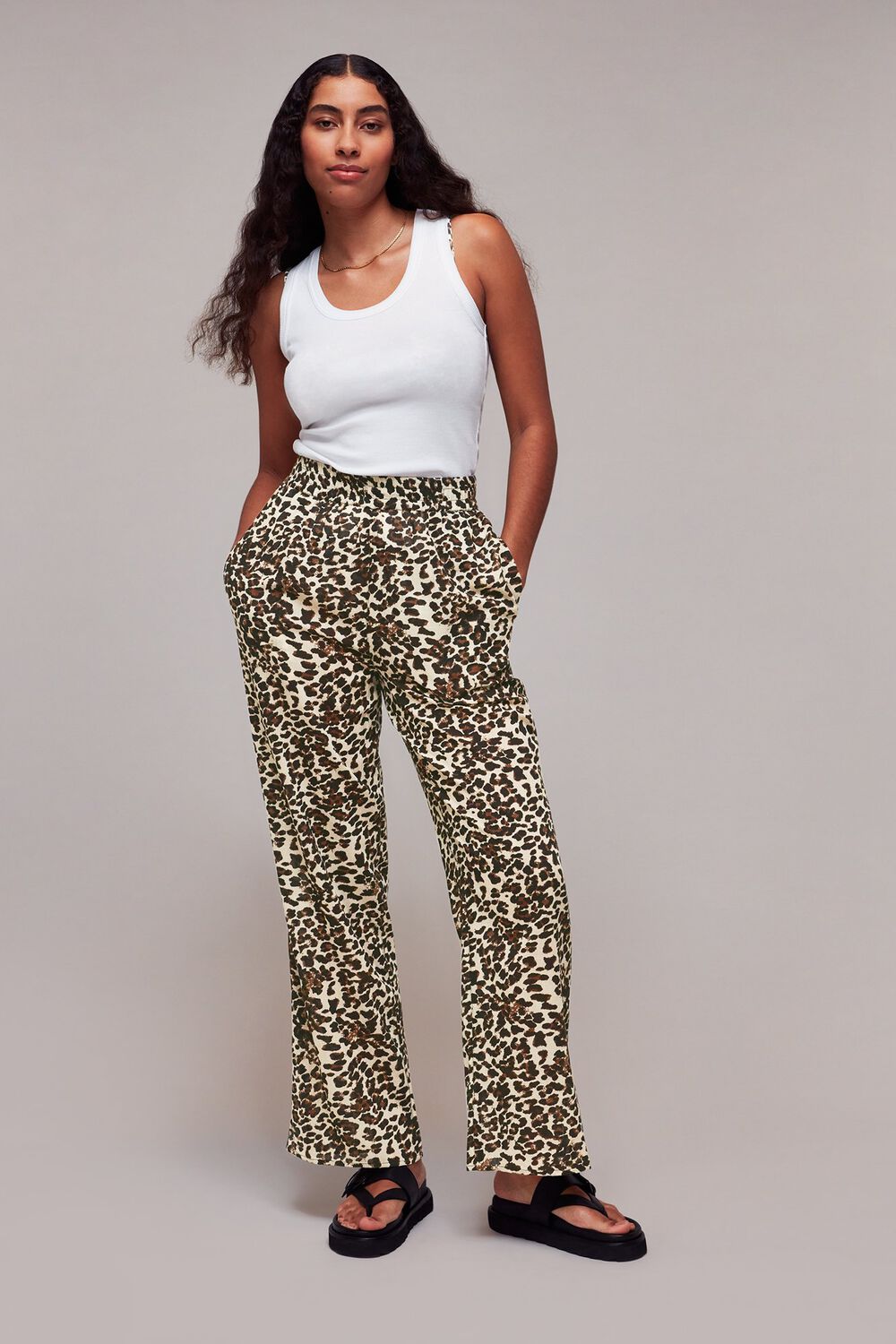 Animal Print Beach Trouser