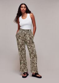 Animal Print Beach Trouser