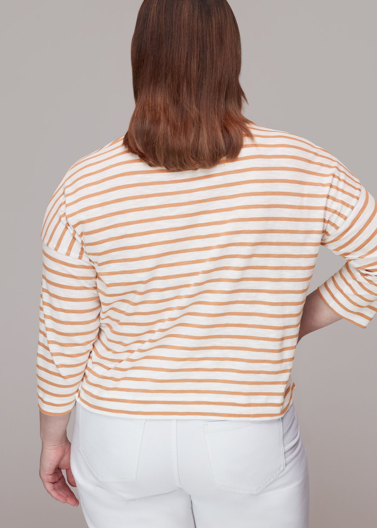 Stripe Cotton Pocket Top