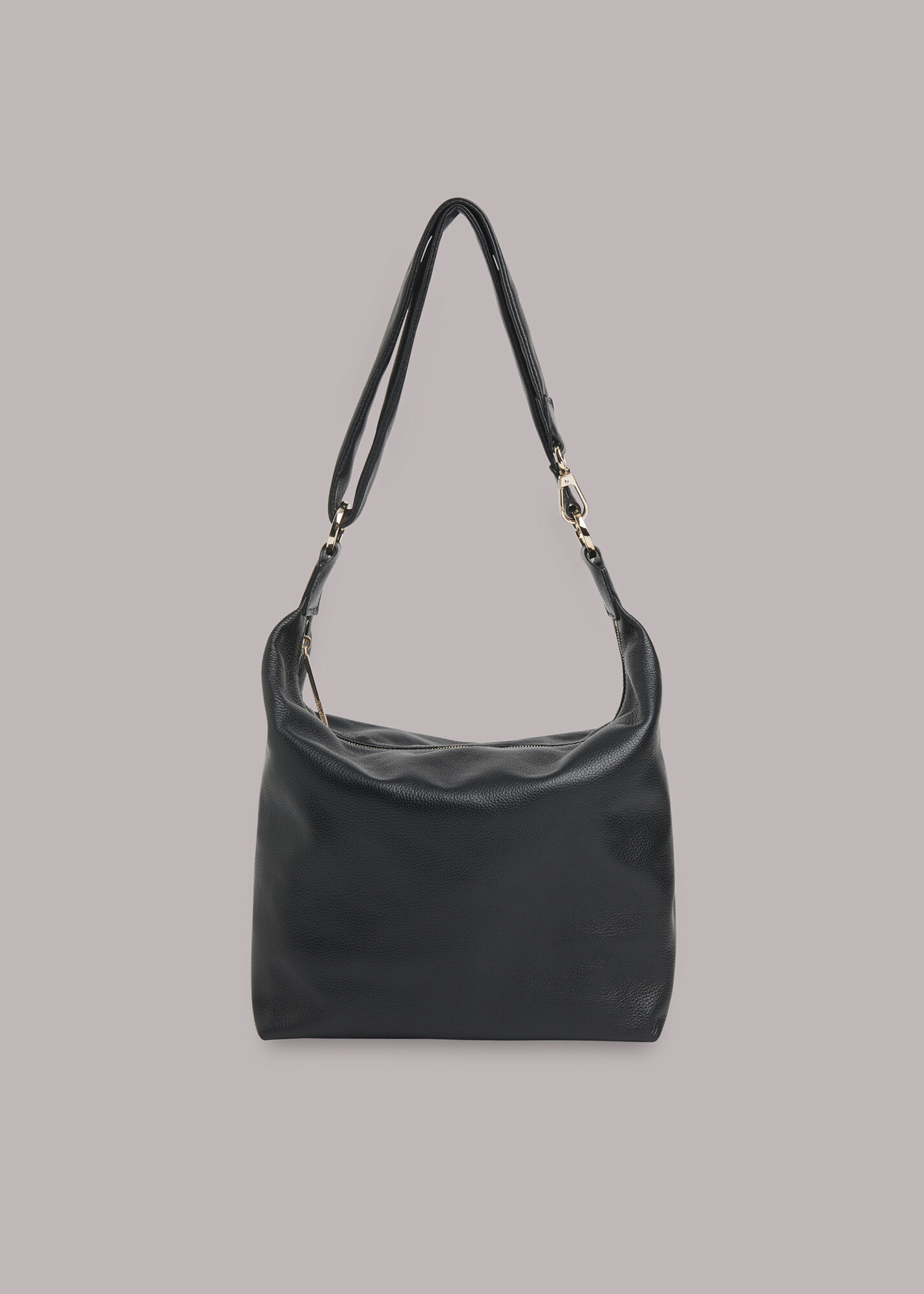 Black Sebbe Slouchy Hobo Bag WHISTLES Whistles UK