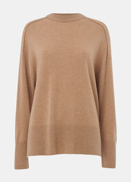 Cashmere Seam Detail Crew Knit