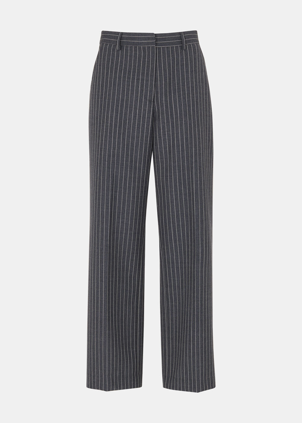Isla Pinstripe Wool Trouser