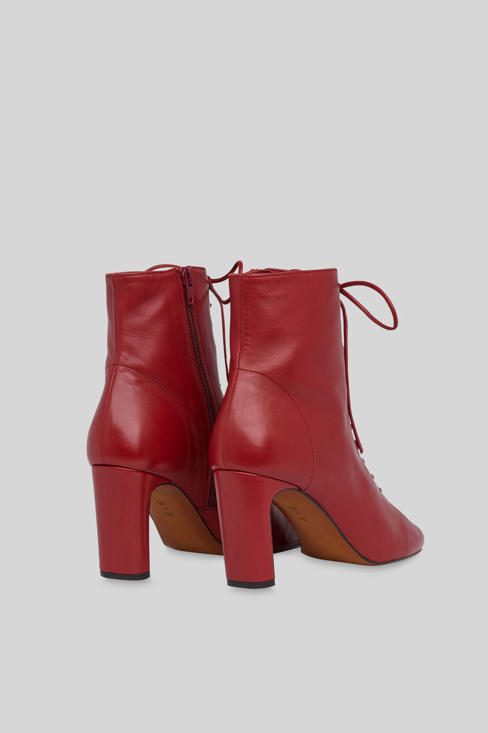 Dahlia Lace Up Boot Red