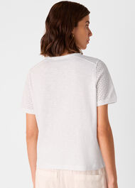 Broderie Sleeve Detail Tee