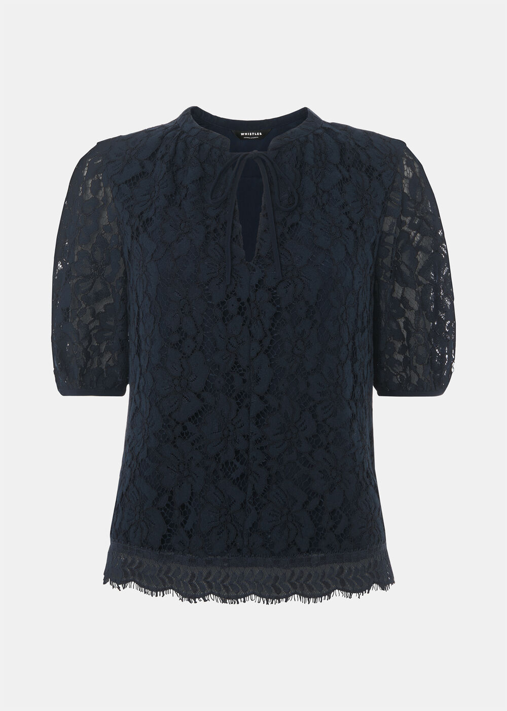 Lace Tie Detail Blouse