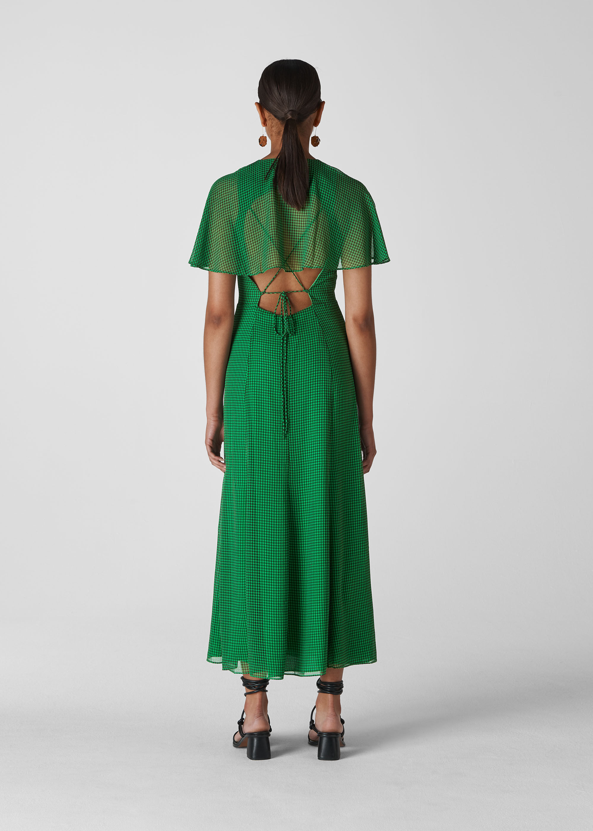 whistles green dress