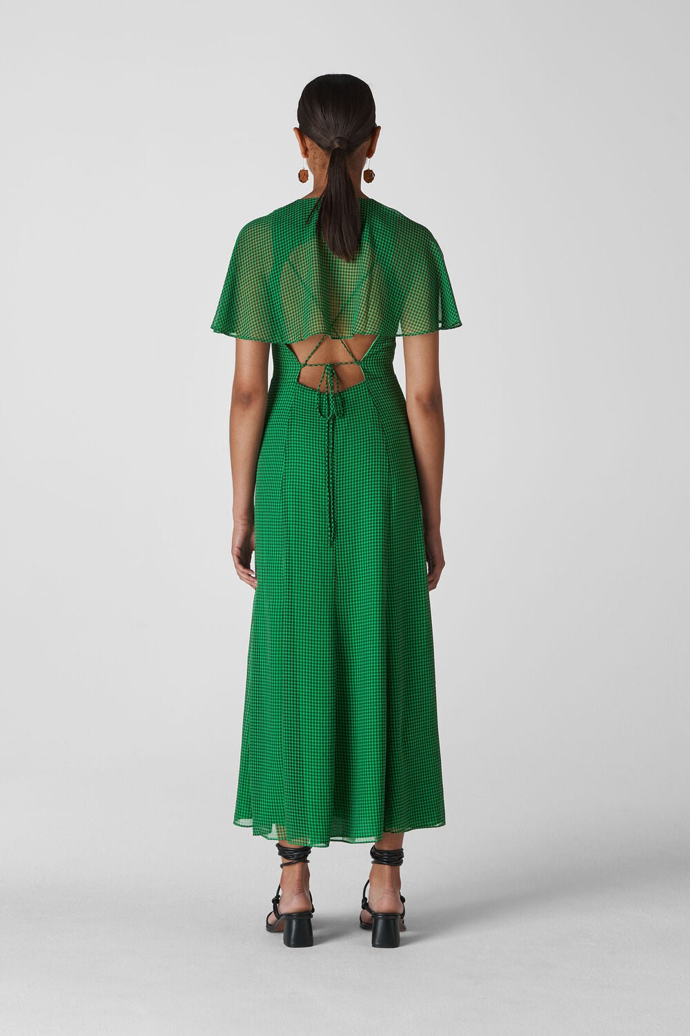 Cecily Check Dress Green/Multi