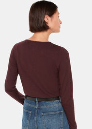 High V Neck Ruched Top
