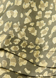 Petite Leopard Viscose Midi Dress