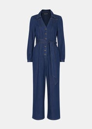 Joni Denim Belted Jumpsuit