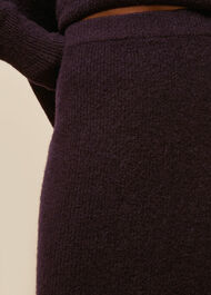 Ribbed Knitted Tube Skirt