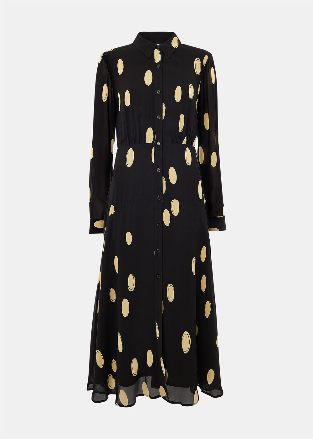 Abstract Spot Shirt Dress