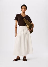 Linen V Neck T-Shirt