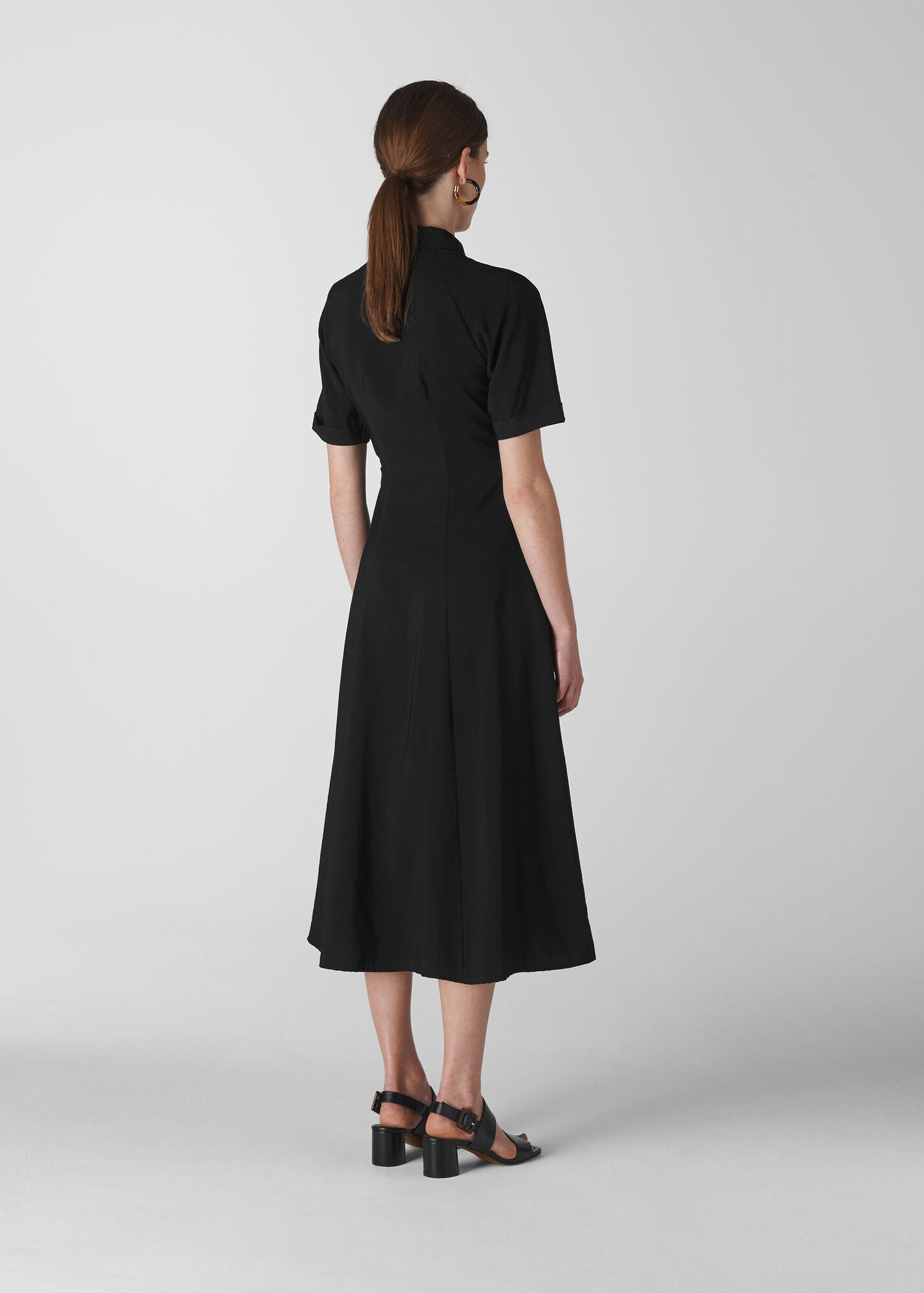 Black Maria Pocket Longline Dress WHISTLES