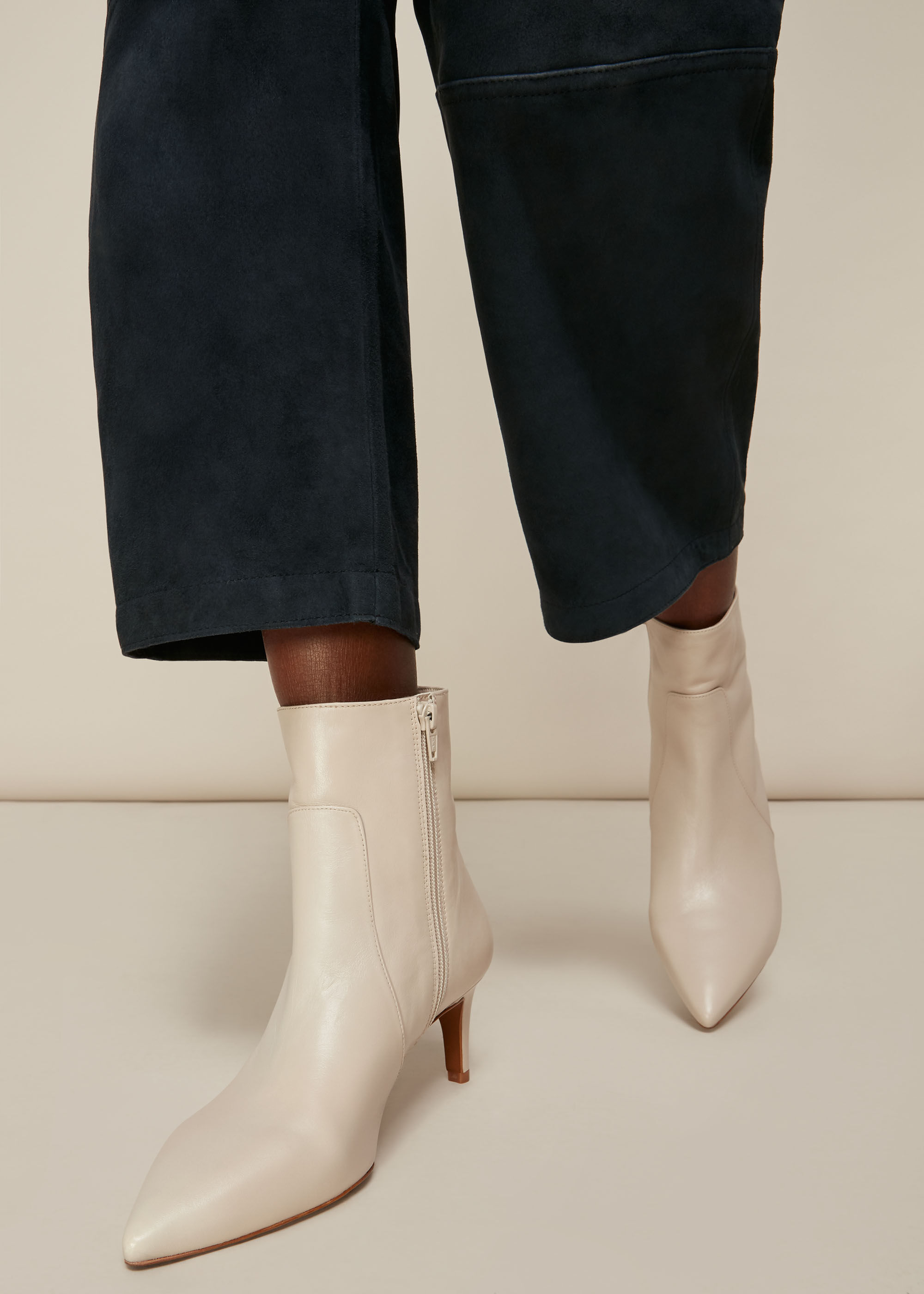 Whistles celeste top kitten heel boot