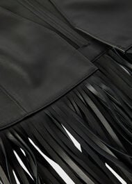 Rei Leather Fringed Waistcoat