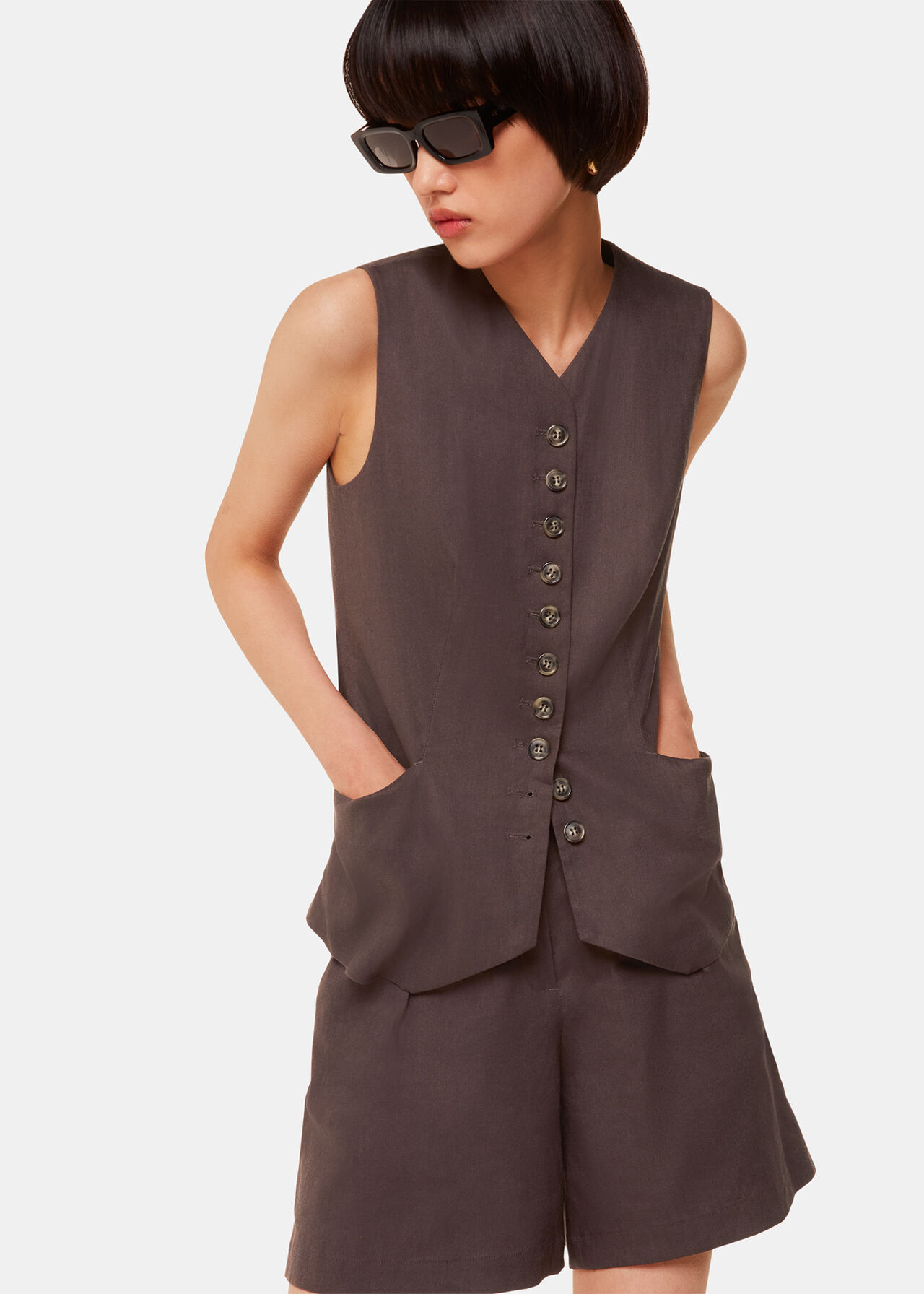 Mila Linen Blend Short