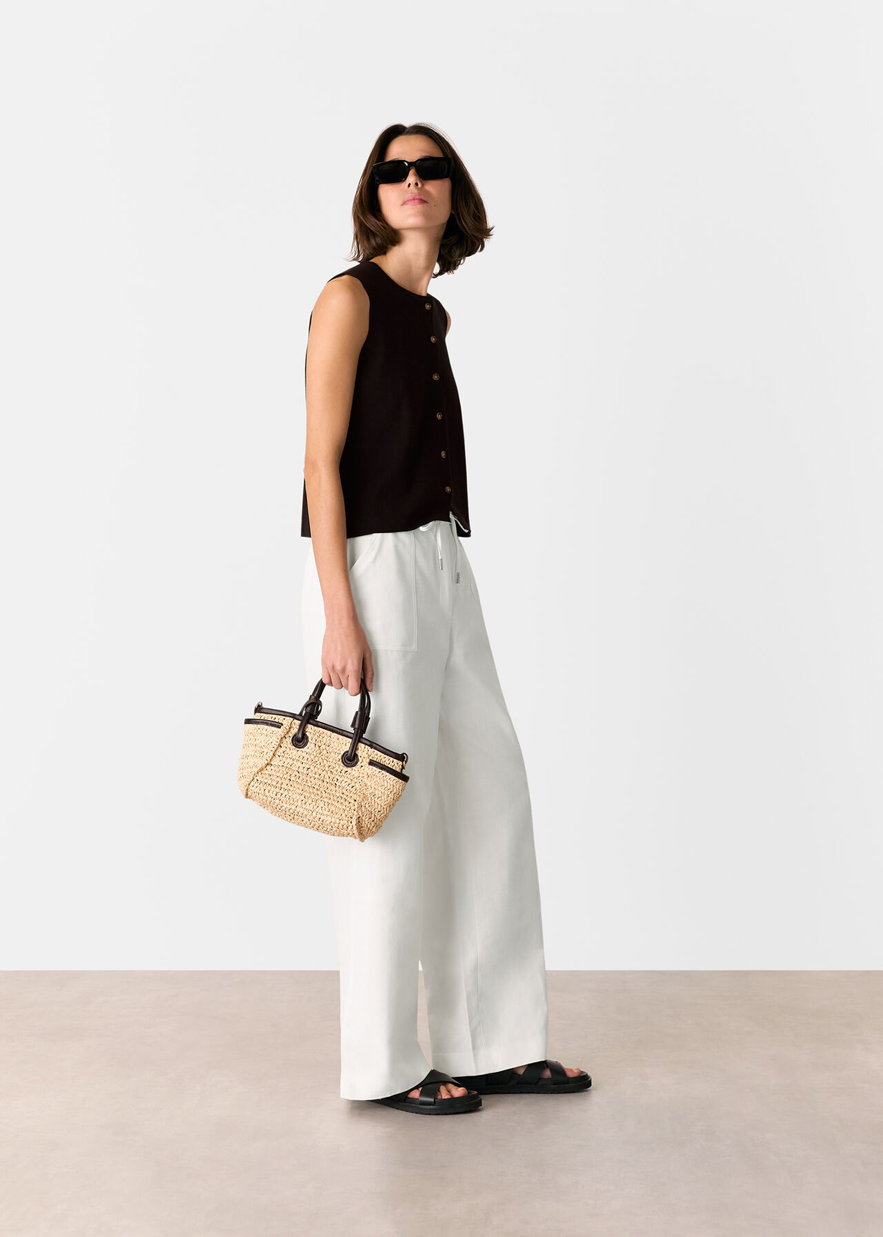 Leona Linen Blend Trouser