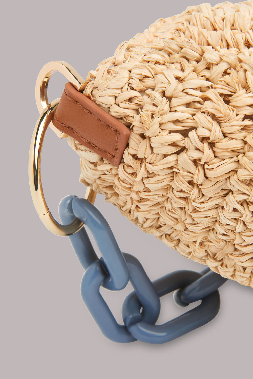 Sonny Straw Half Moon Bag