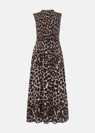 Heidi Leopard Spot Midi Dress