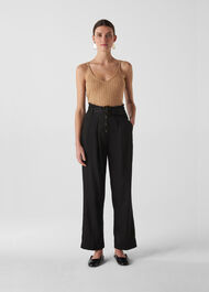 Rib Detail Knit Cami Neutral