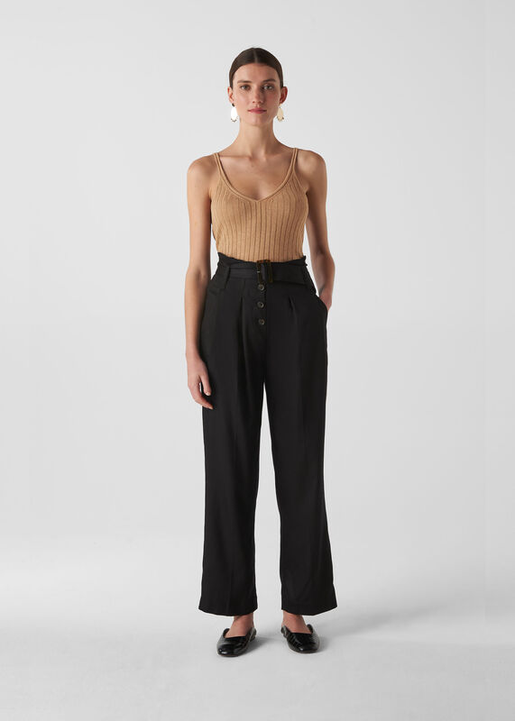 Rib Detail Knit Cami