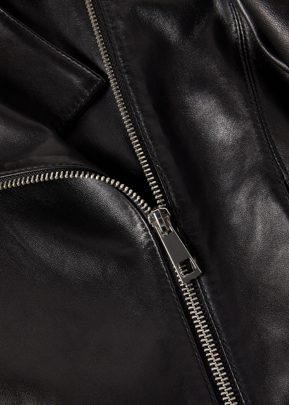 Clean Zip Leather Jacket