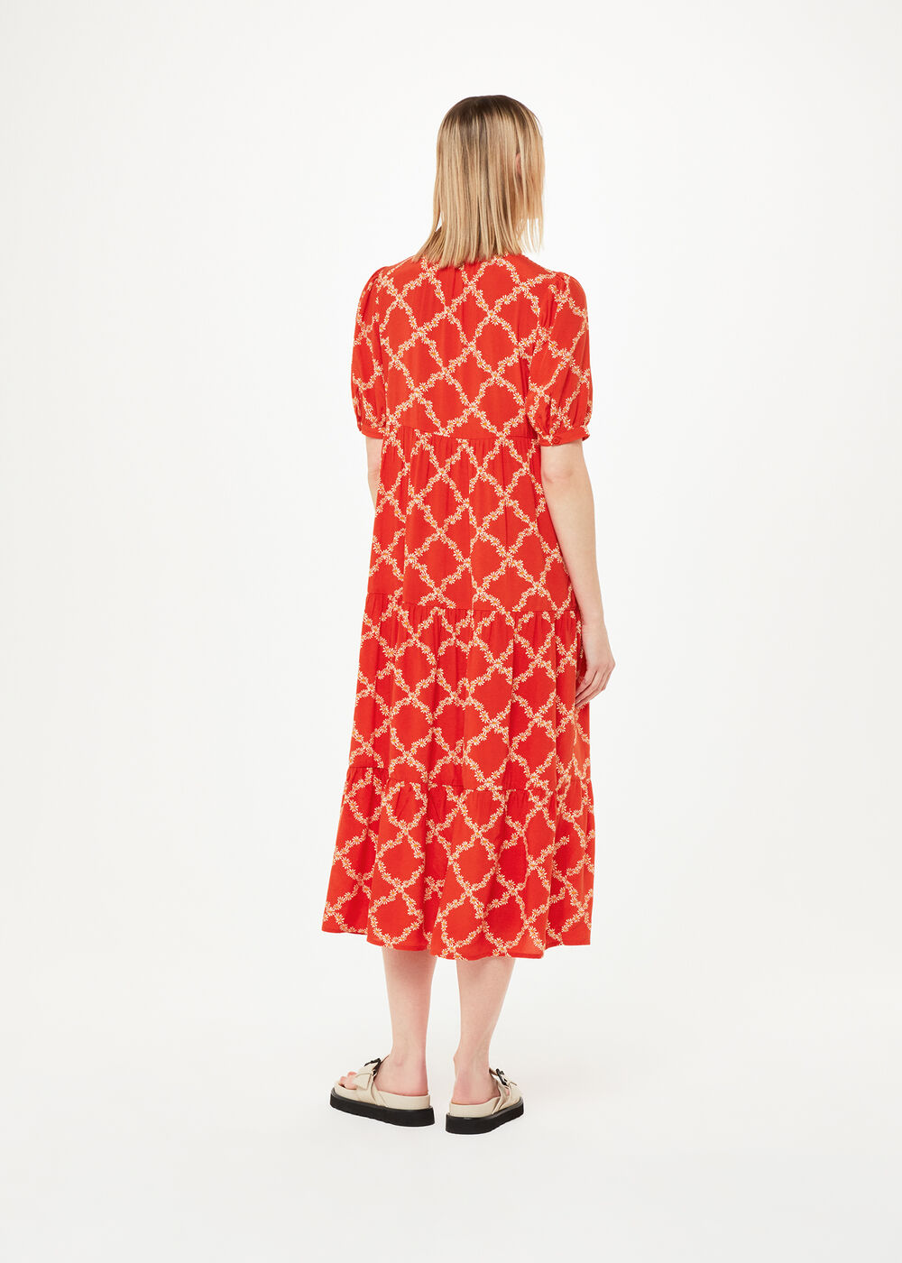 Daisy Trellis Trapeze Dress