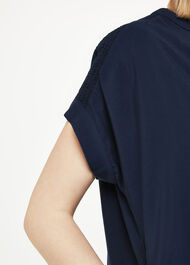 Gathered Shoulder Mina Dress