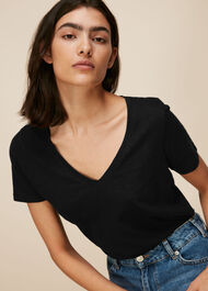 Sophie V Neck Cotton Tshirt