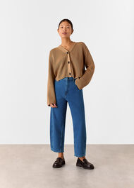 Petite Stretch Barrel Leg Jean