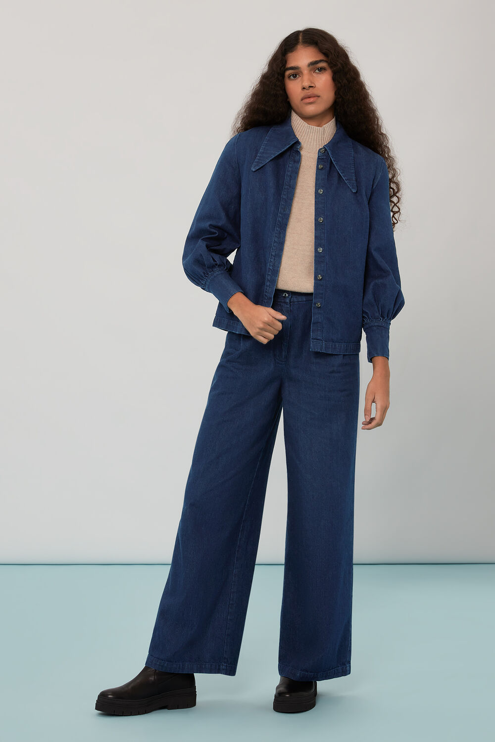 Nino Chambray Collared Shirt