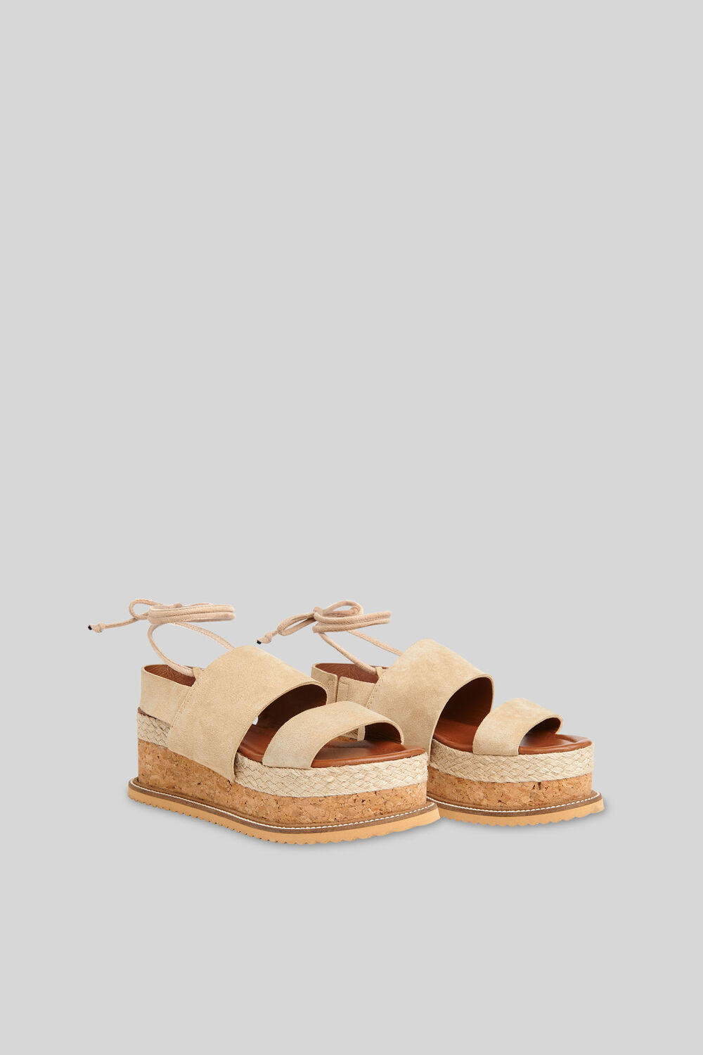Rae Flatform Sandal Stone