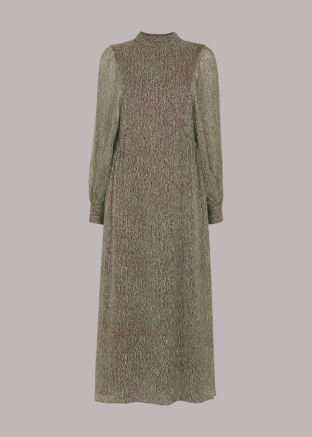 Maze Print Midi Dress