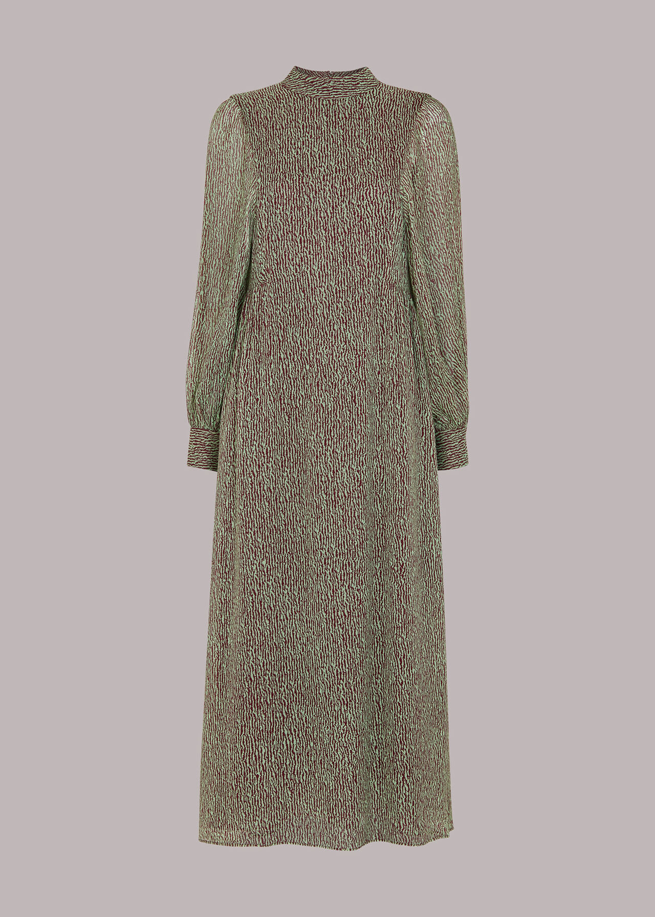Maze Print Midi Dress