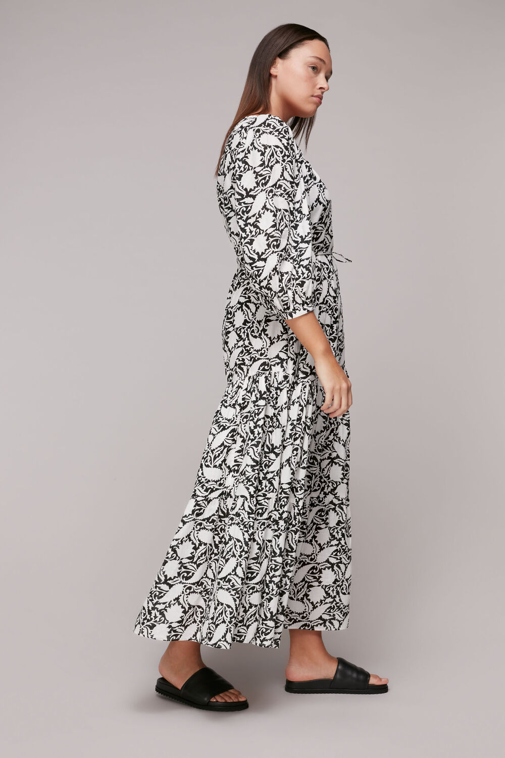 Floral Print Trapeze Dress