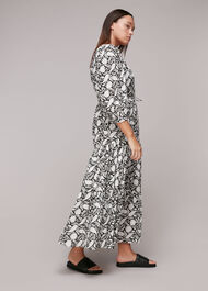 Floral Print Trapeze Dress