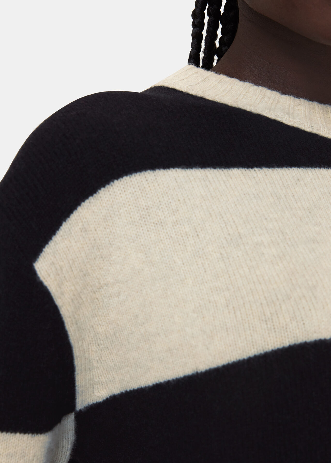 Wool Block Stripe Jumper