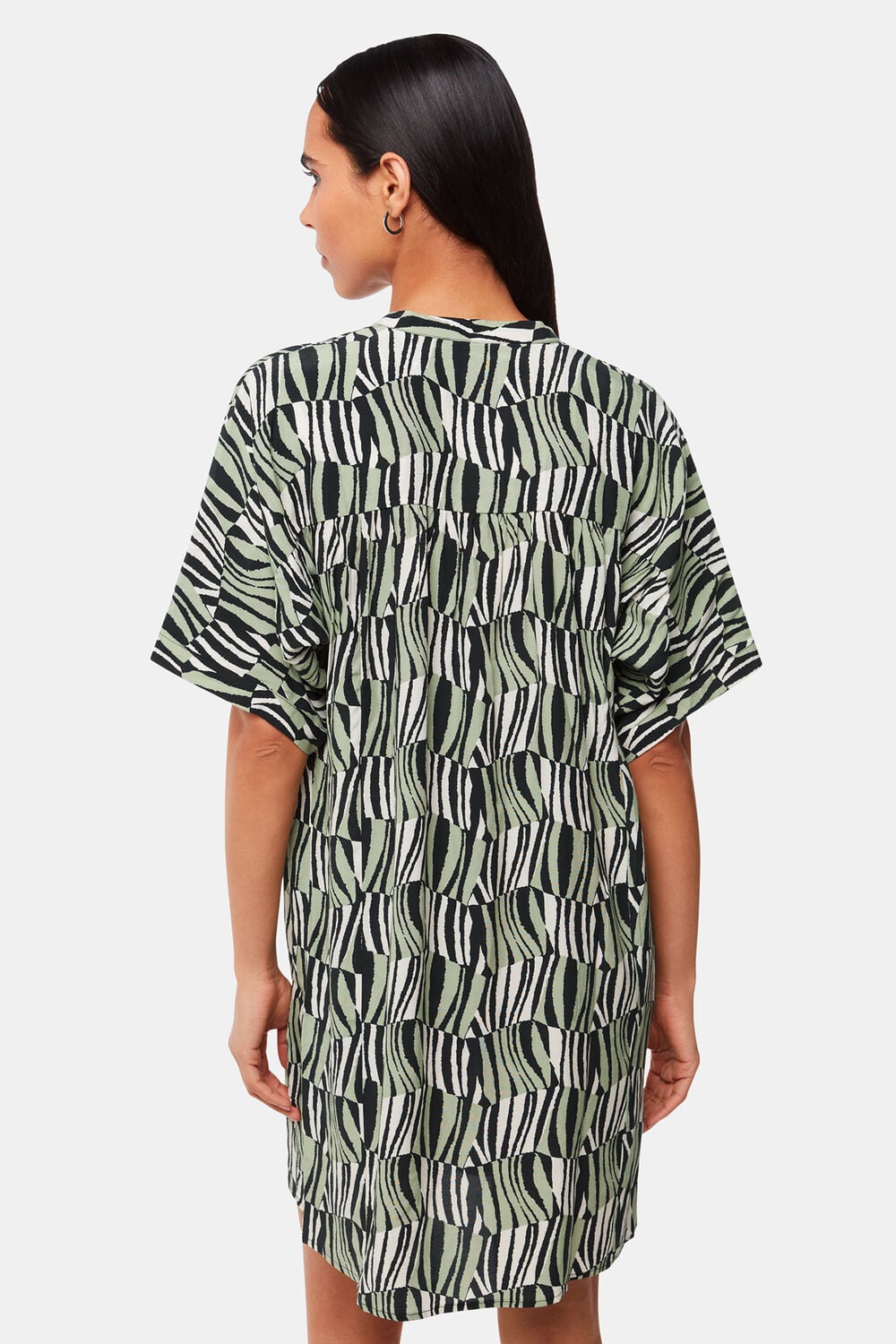 Checkerboard Tiger Print Dress