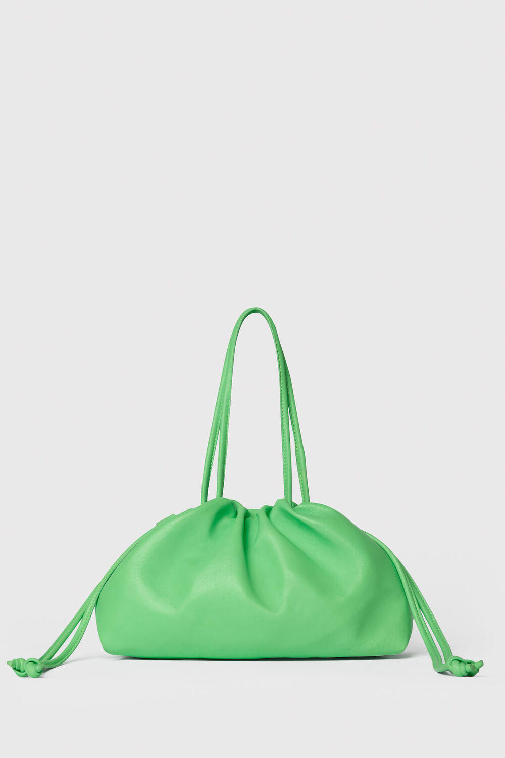 Green Limited Soft Ruched Bag
