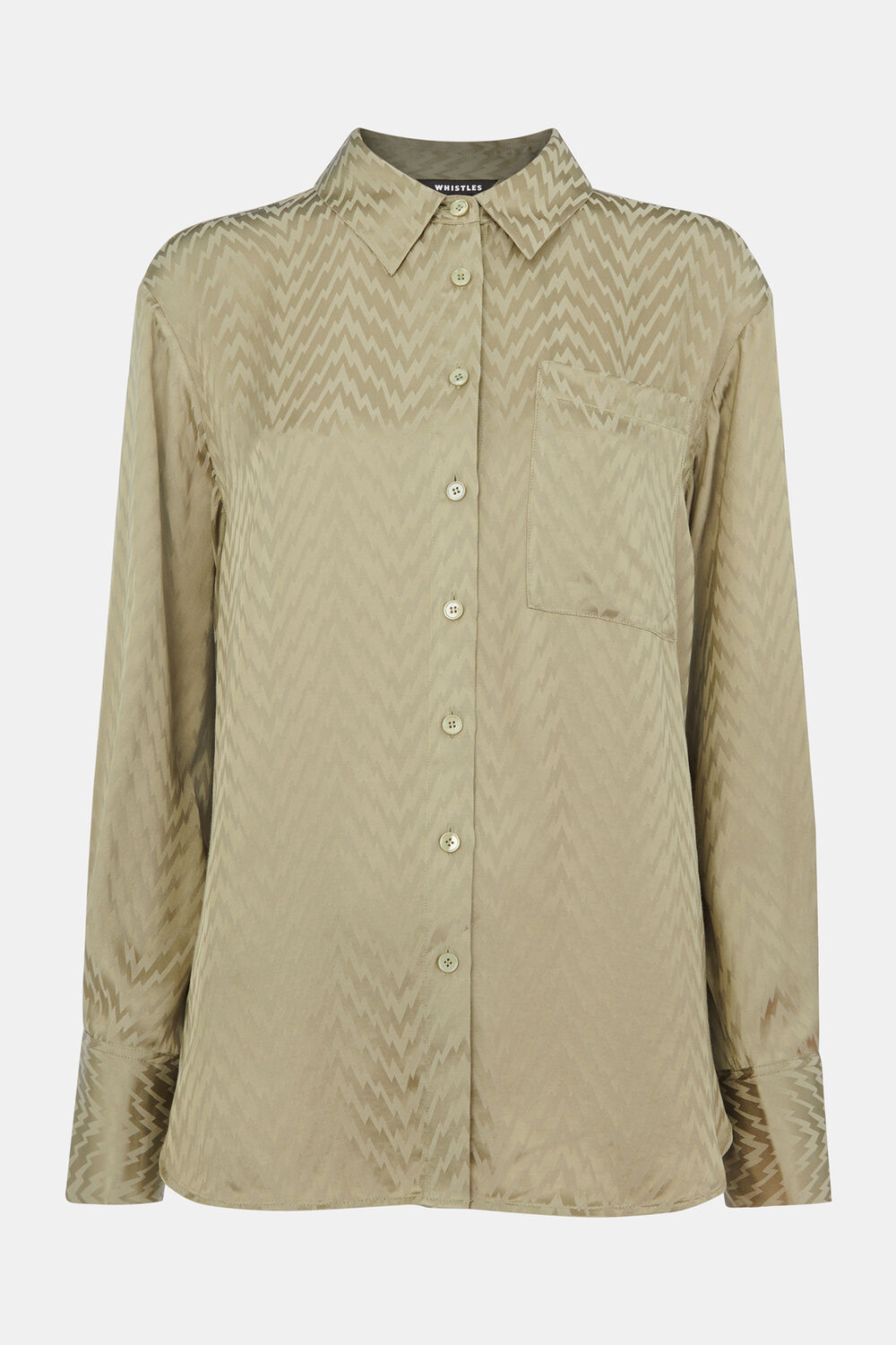 Jacquard Zig Zag Print Shirt